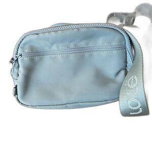 Lole Everywhere Belt Bag Black Nylon Crossbody Festival Travel Fanny Pack Blue
